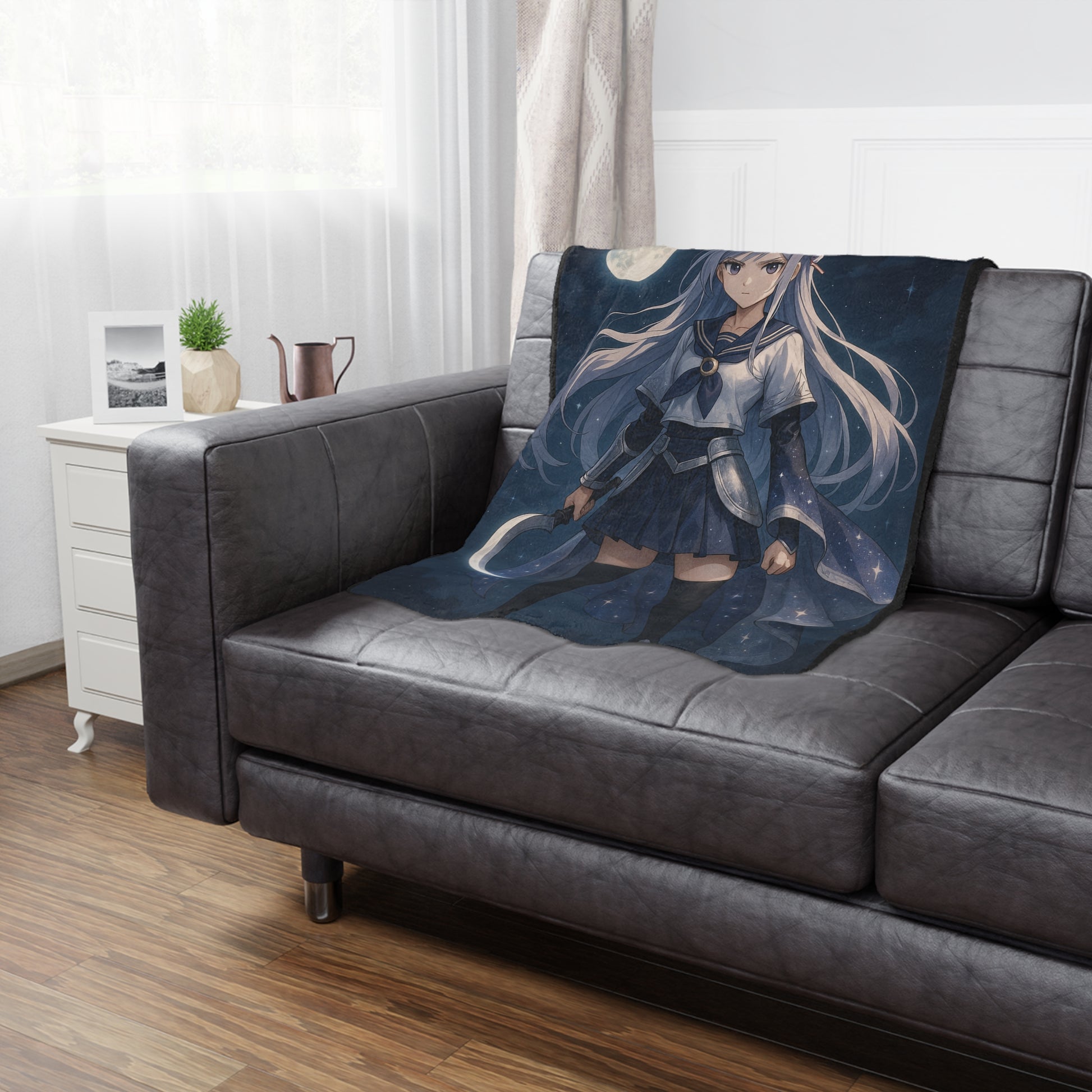 Moonlight Guardian Mink Blanket – Featuring Aiko Tsukino - House of O & A