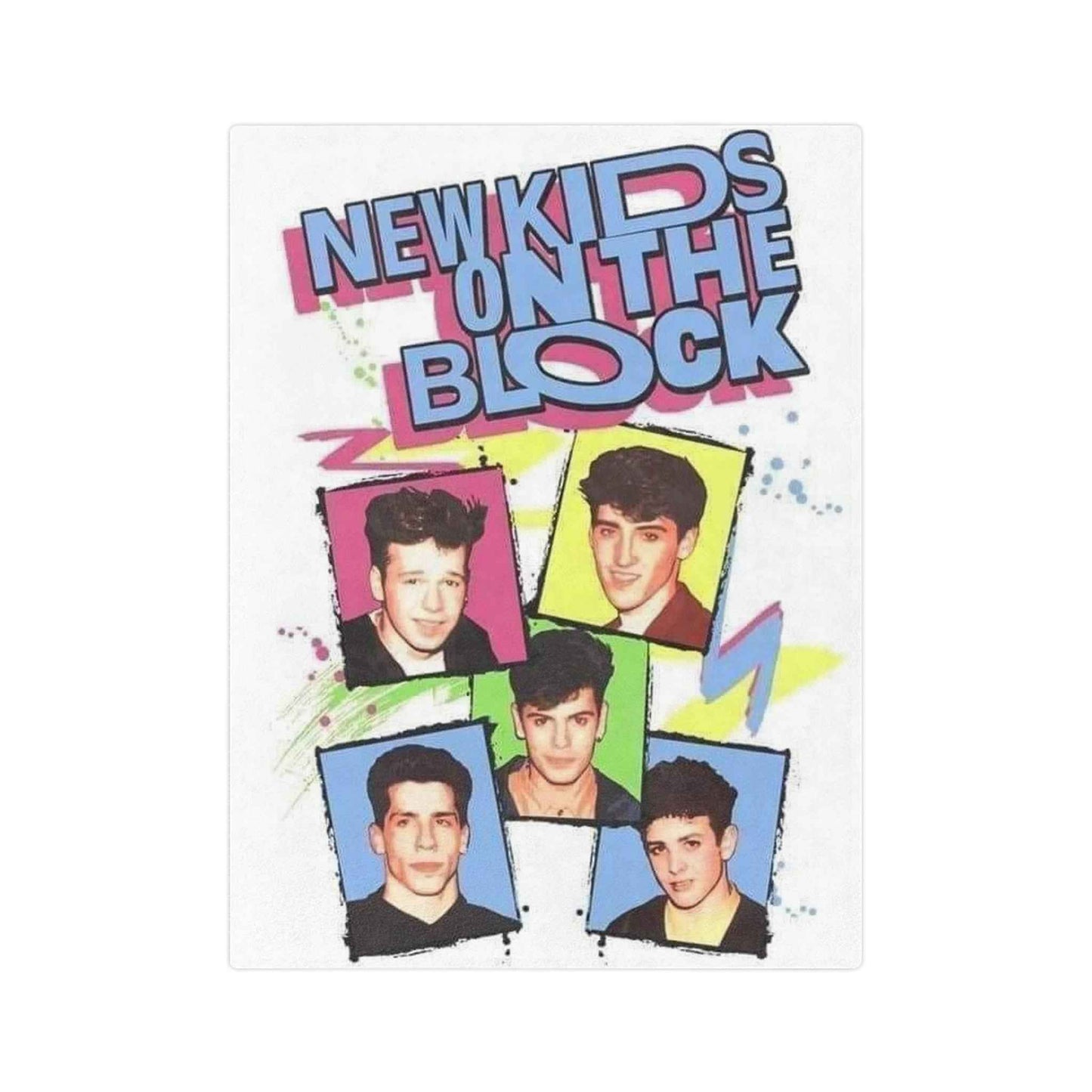 New Kids on the Block - Velveteen Minky Blanket