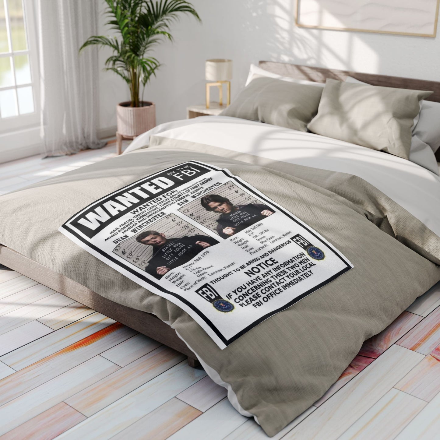 Supernatural Sam & Dean Arctic Blanket