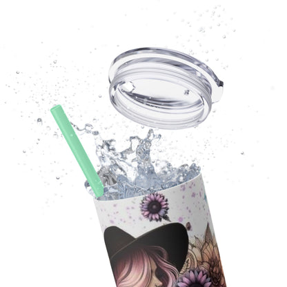 She Overcame Inspirational Skinny Tumbler