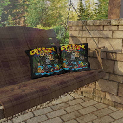 Crystal Lake Horror Outdoor Pillow — Friday the 13th Cabin Camp Pillow