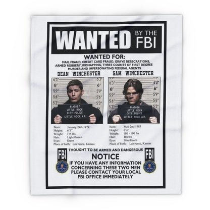 Supernatural Sam & Dean Arctic Blanket