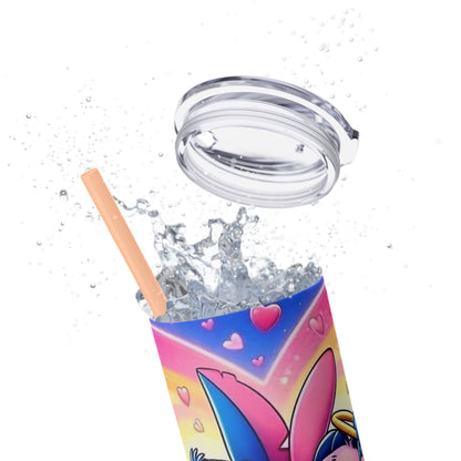 Skinny Tumbler - Stitch and Angel Love Design - House of O & A
