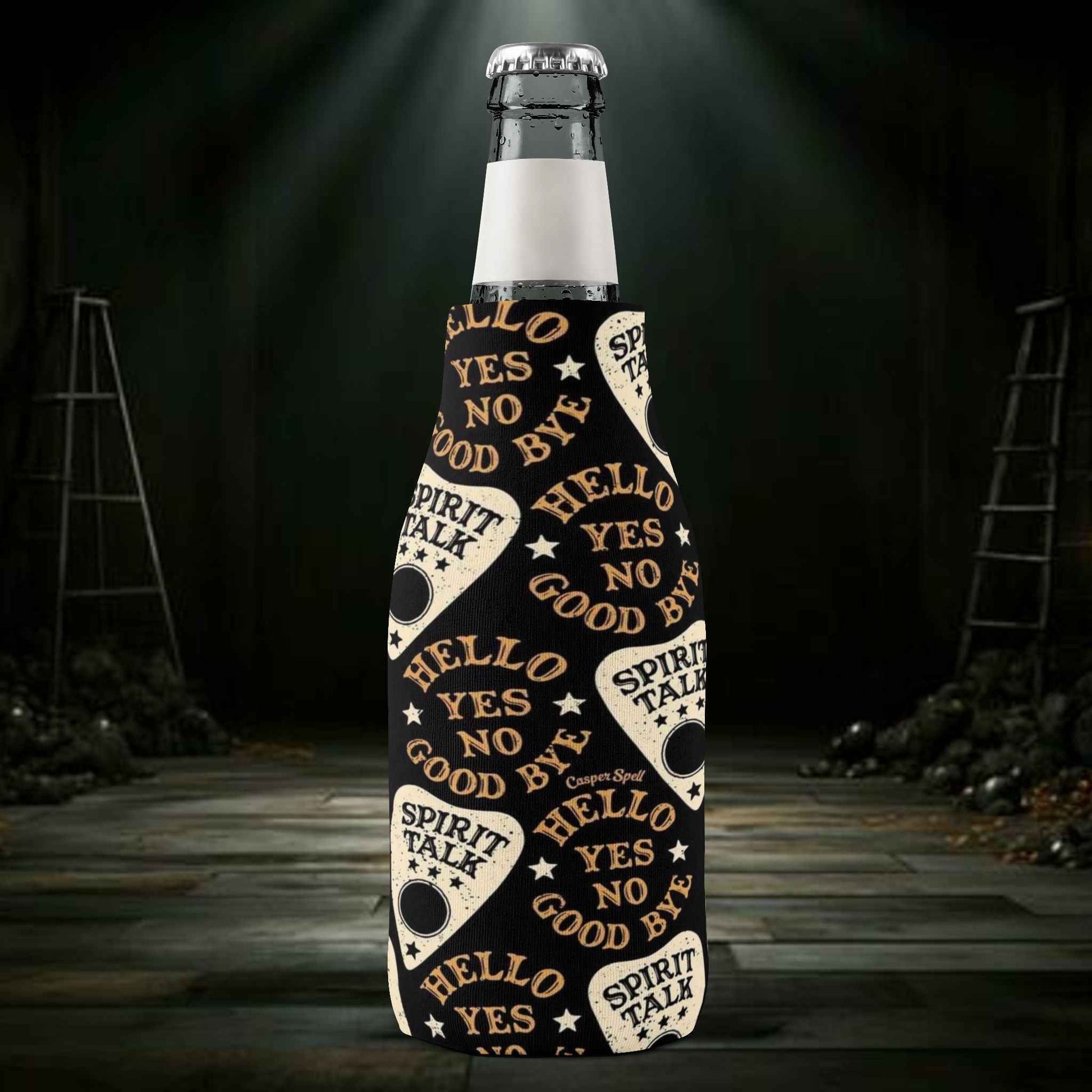 Spirit Talk & Hello Goodbye Beer Bottle Cooler