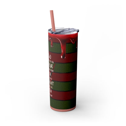 🔥 Freddy Krueger Skinny Tumbler – A Nightmare You’ll Love 🔥