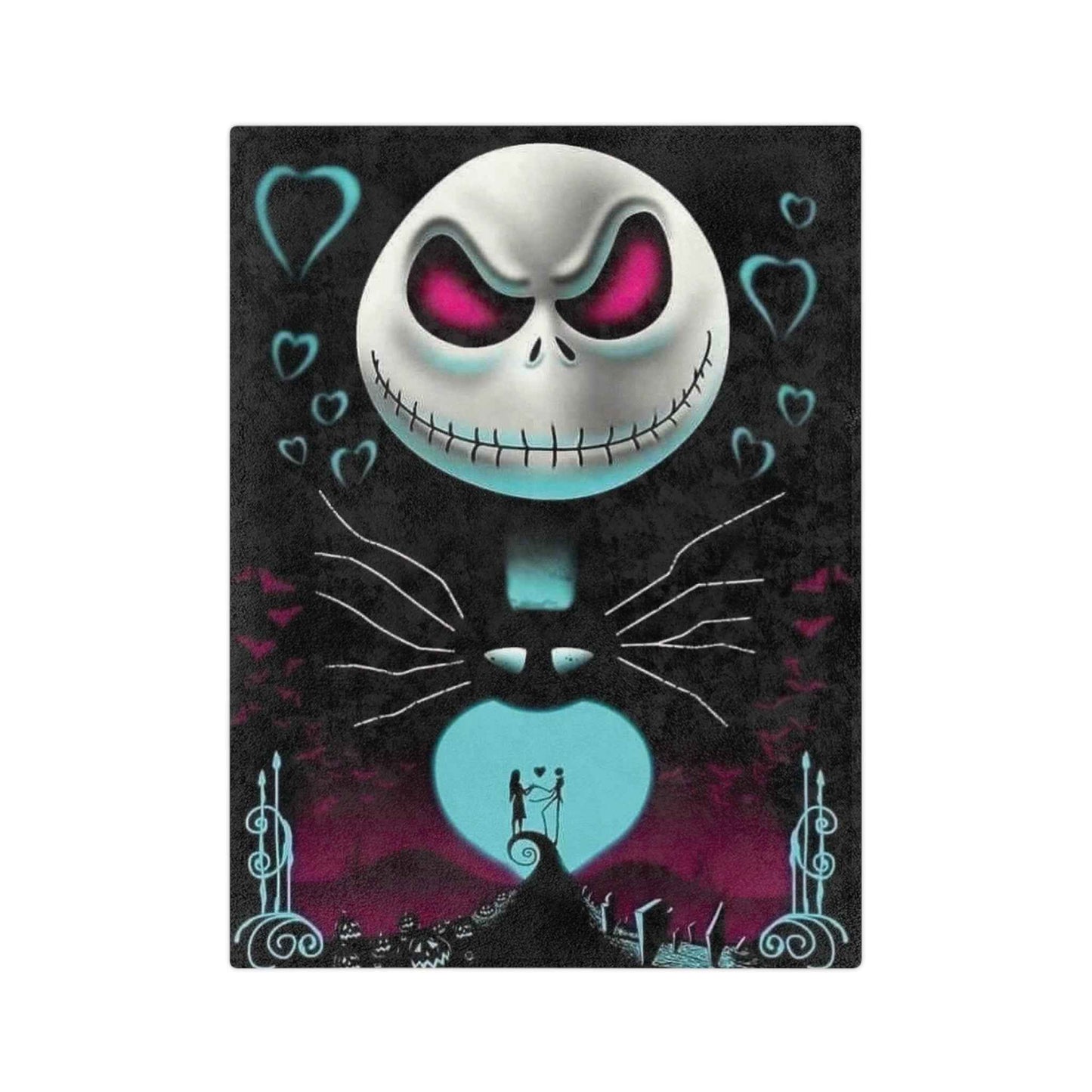 Jack Skeleton Halloween Velveteen Blanket