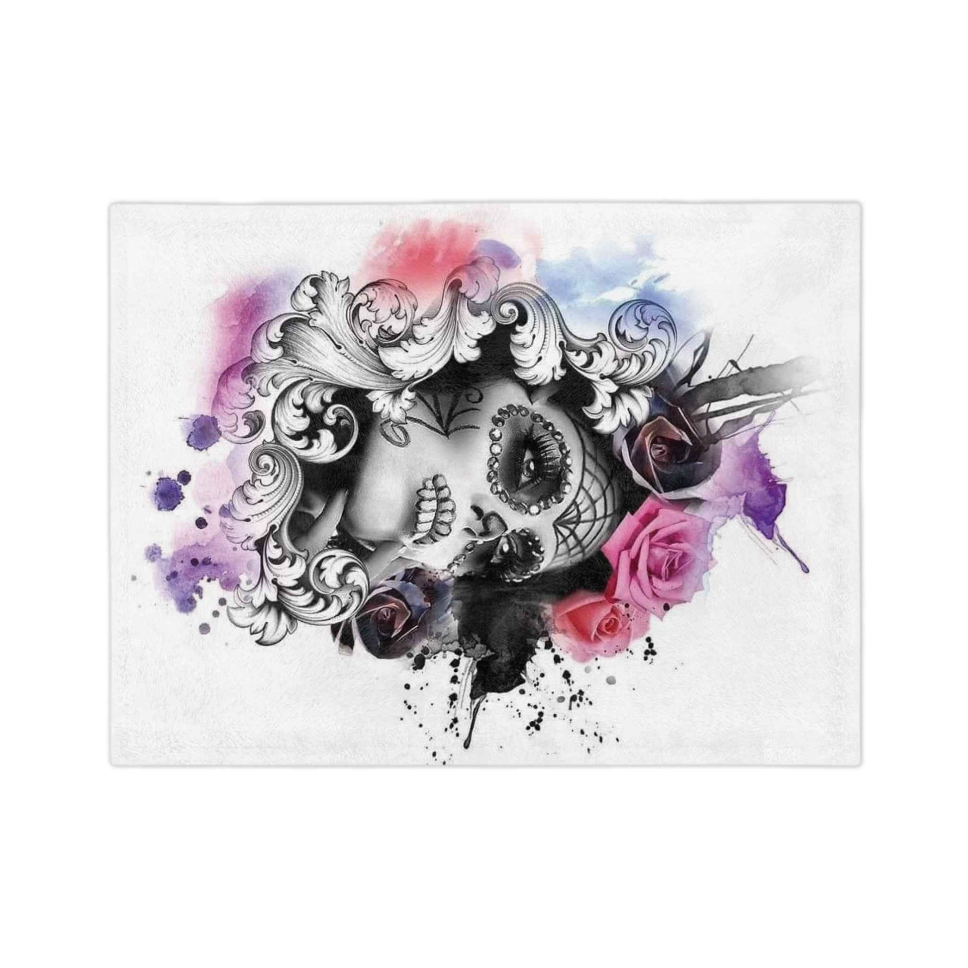 Day of the Dead  - Velveteen Minky Blanket