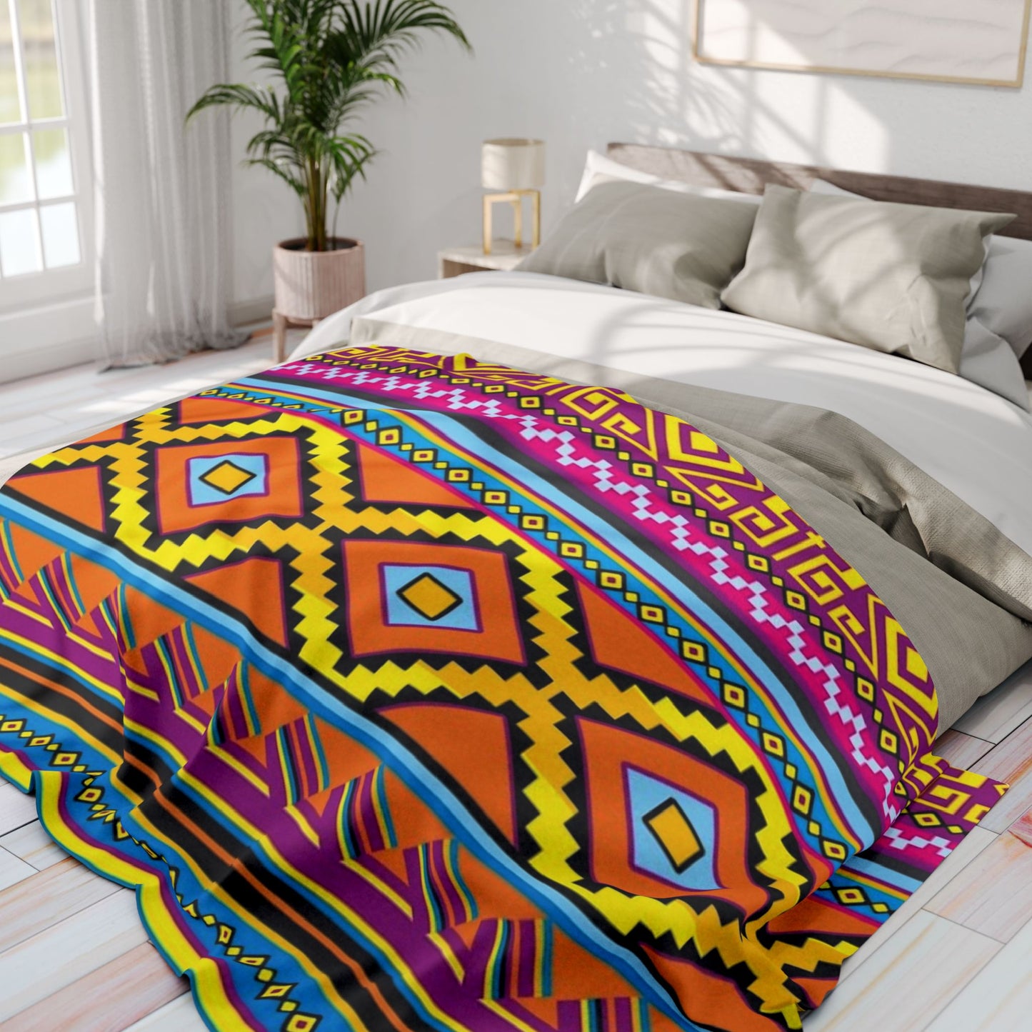 Aztec Pattern - Arctic Blanket