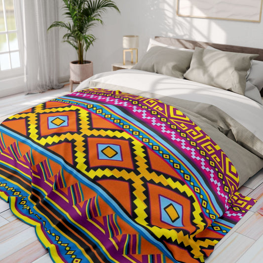Aztec Pattern - Arctic Blanket