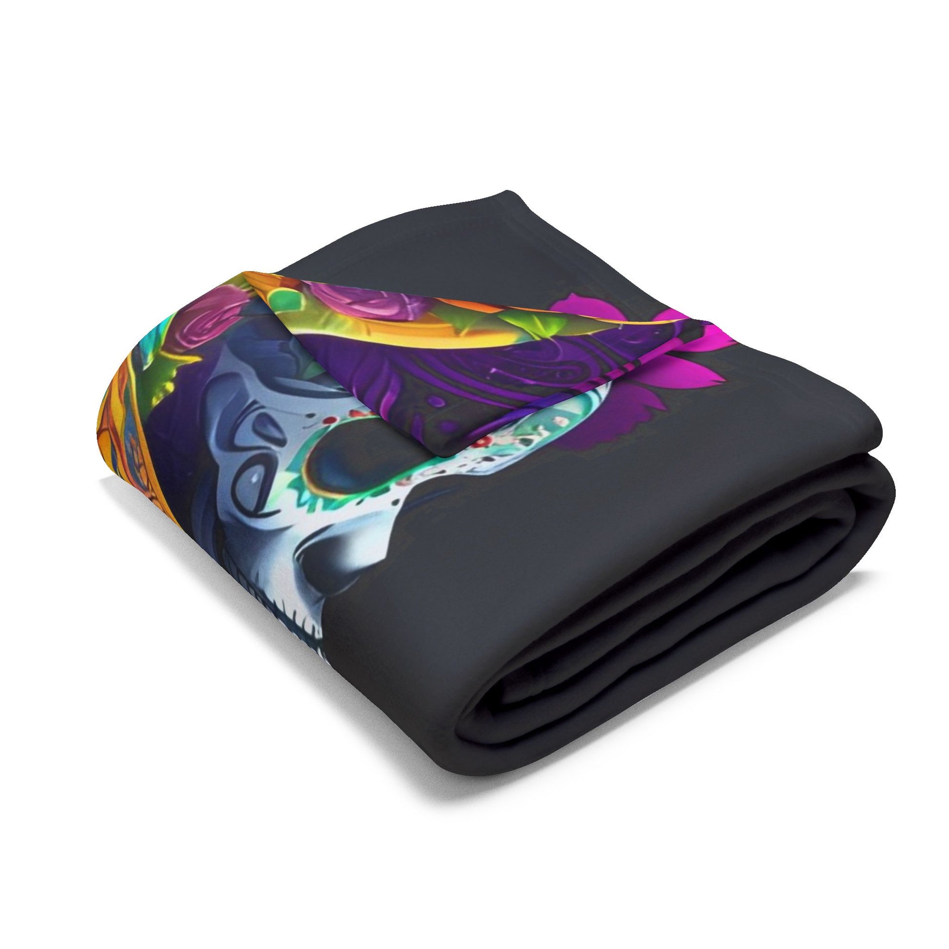 Day of the Dead Sugar Skull Girl Arctic Blanket - House of O & A