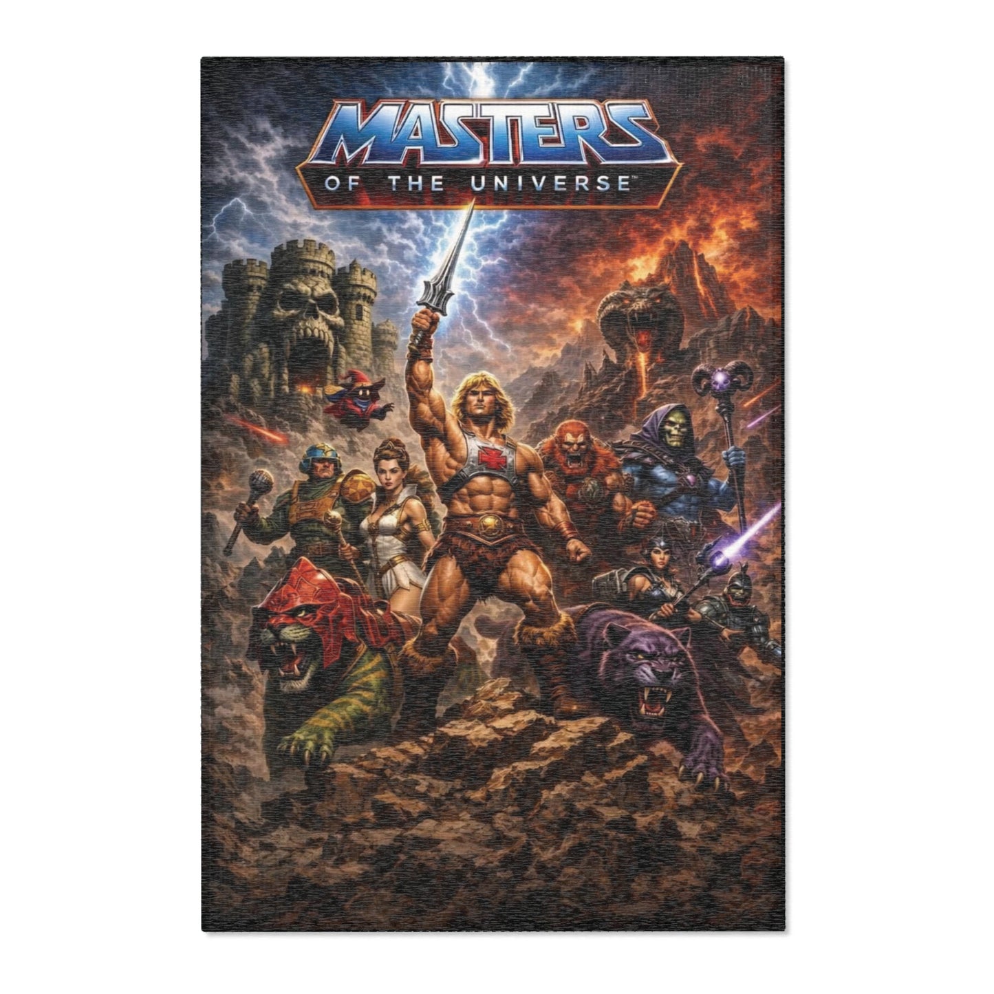 Masters of the Universe 80s Cartoon Area Rug