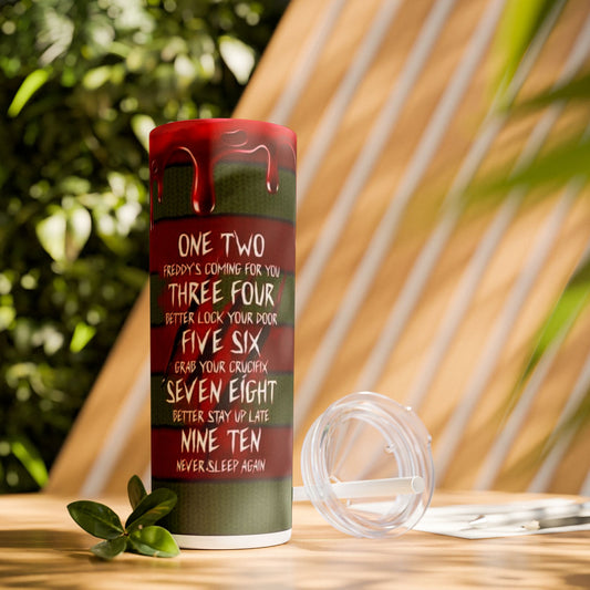🔥 Freddy Krueger Skinny Tumbler – A Nightmare You’ll Love 🔥 - House of O & A