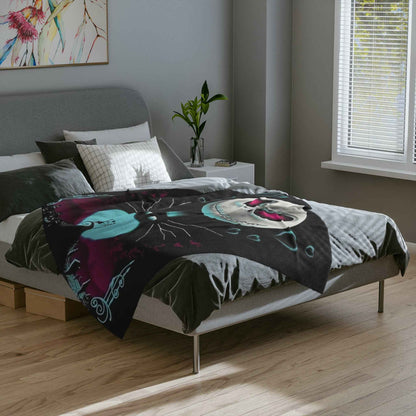 Jack Skeleton Halloween Velveteen Blanket