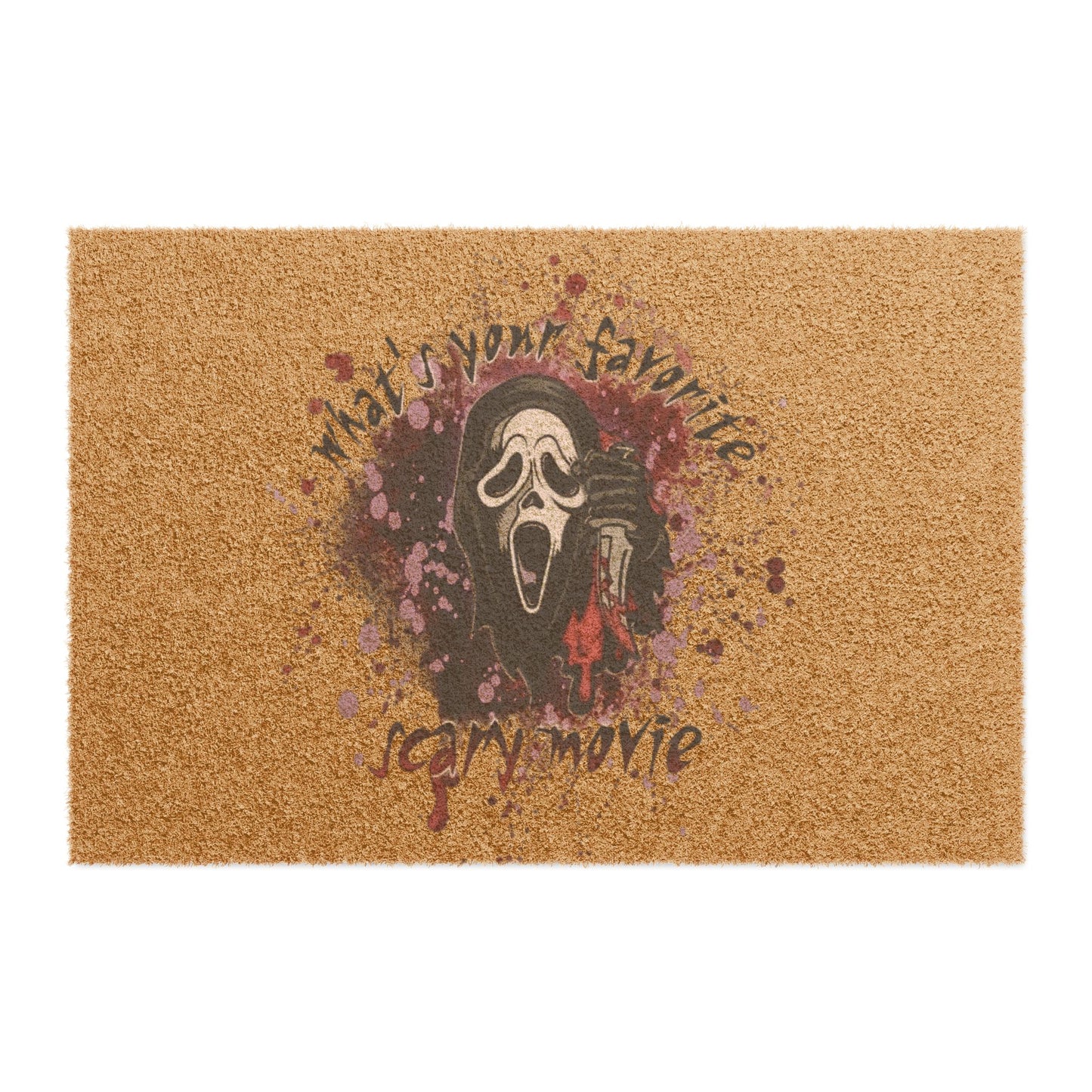 'You’re Favorite Scary Movie' Ghostface Welcome Mat