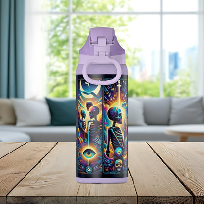 The Evil Eye Tarot Tumbler – Mystical Skeleton 32oz Insulated Water Bottle