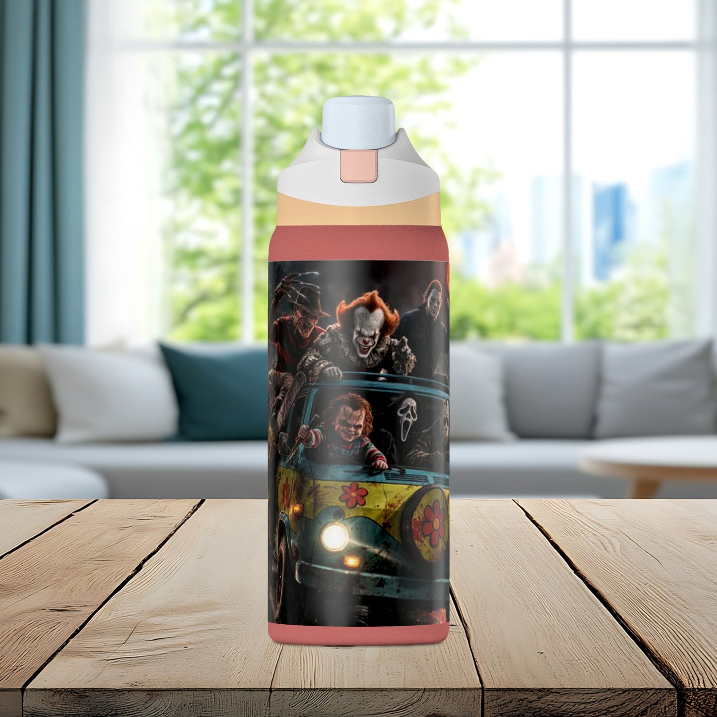 Nightmare Road Trip 32oz Insulated Water Bottle – Horror Legends Edition