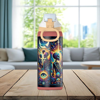 The Evil Eye Tarot Tumbler – Mystical Skeleton 32oz Insulated Water Bottle