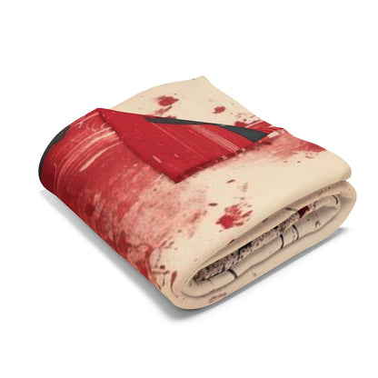 Arctic Fleece Blanket — Gothic Skull & Sword Graphic Throw