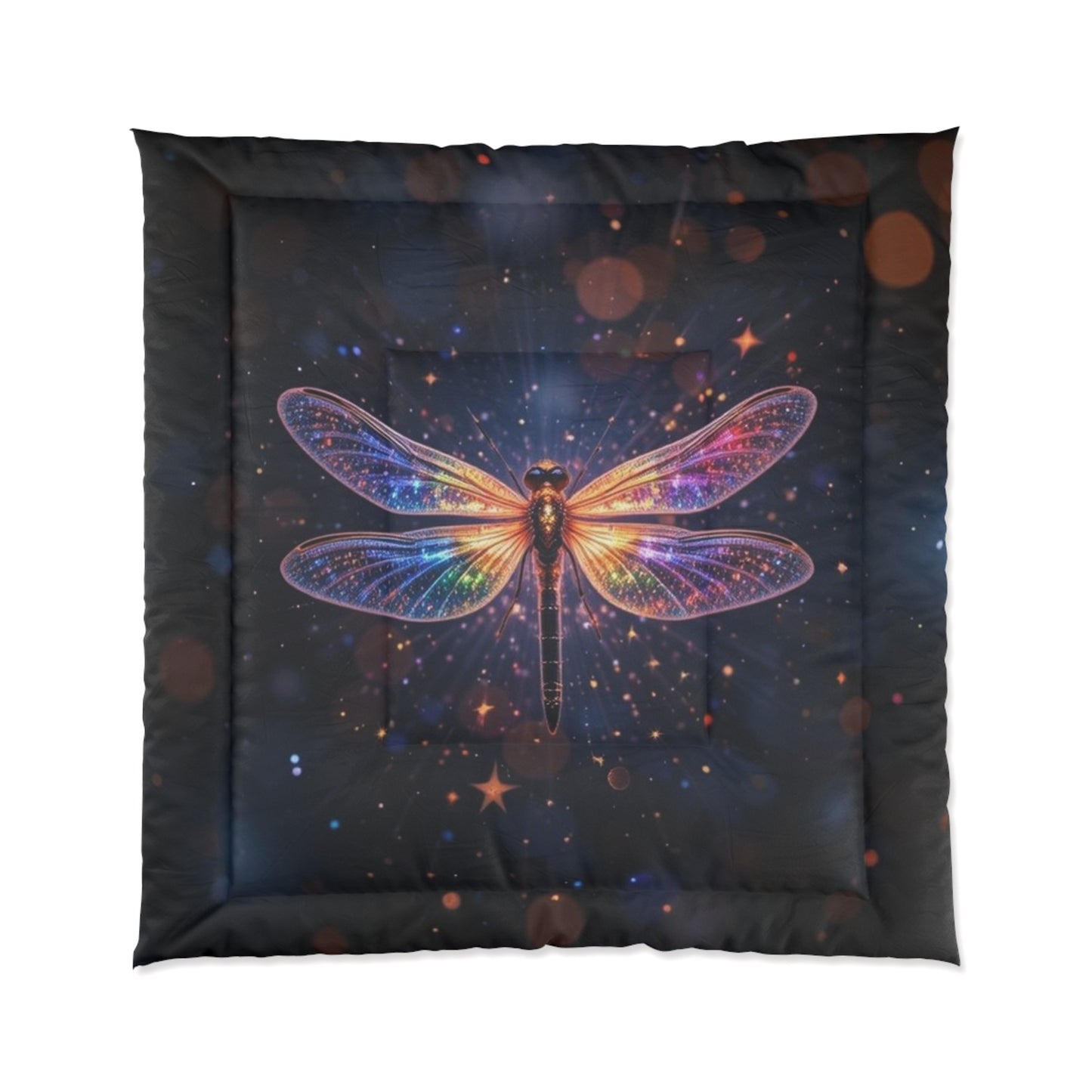 Dragonfly Comforter — Galaxy Rainbow Dragonfly