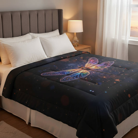 Dragonfly Comforter — Galaxy Rainbow Dragonfly