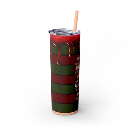 🔥 Freddy Krueger Skinny Tumbler – A Nightmare You’ll Love 🔥 - House of O & A