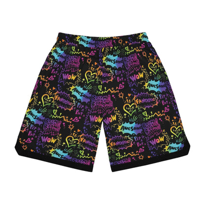 Men's Basketball Graffiti Rib Shorts