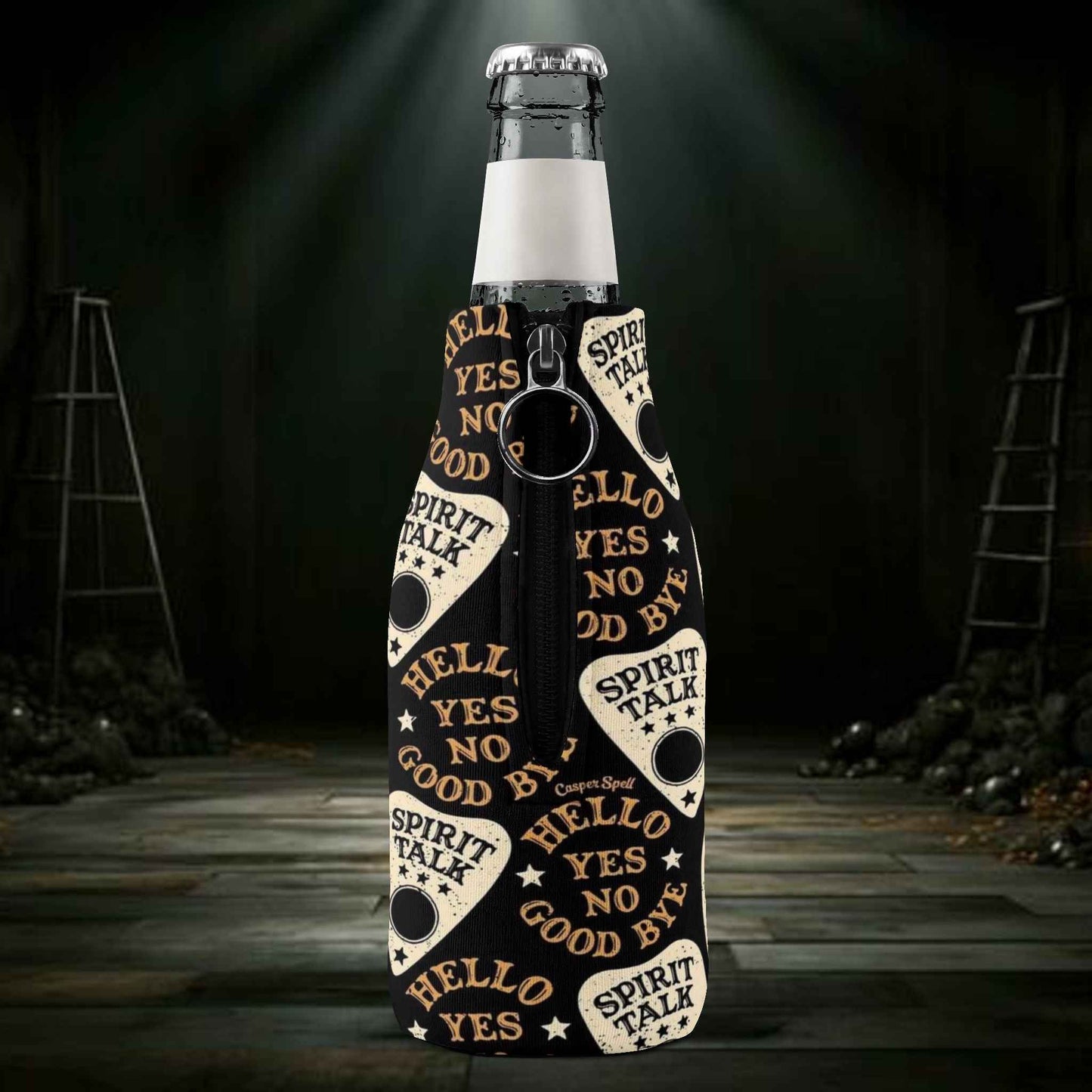 Spirit Talk & Hello Goodbye Beer Bottle Cooler