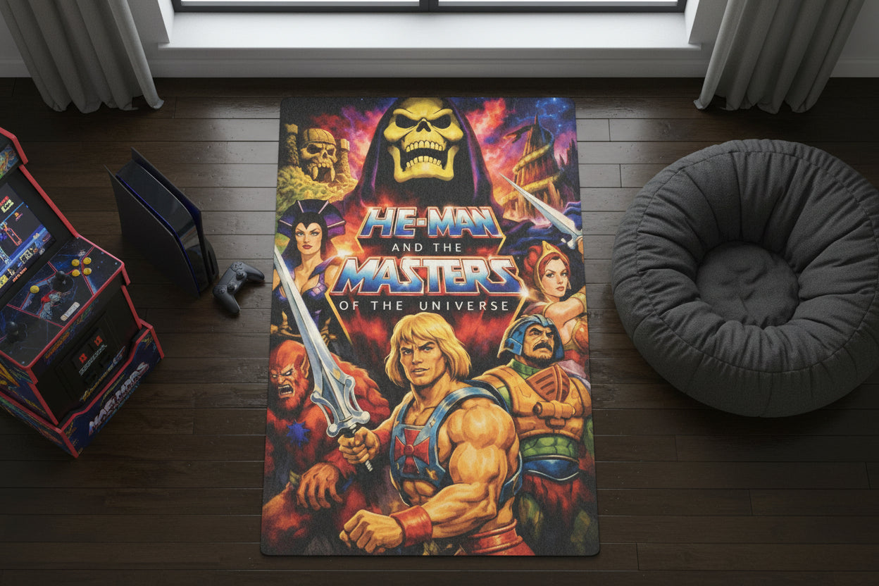 80s Cartoon Area Rug — Retro Kids