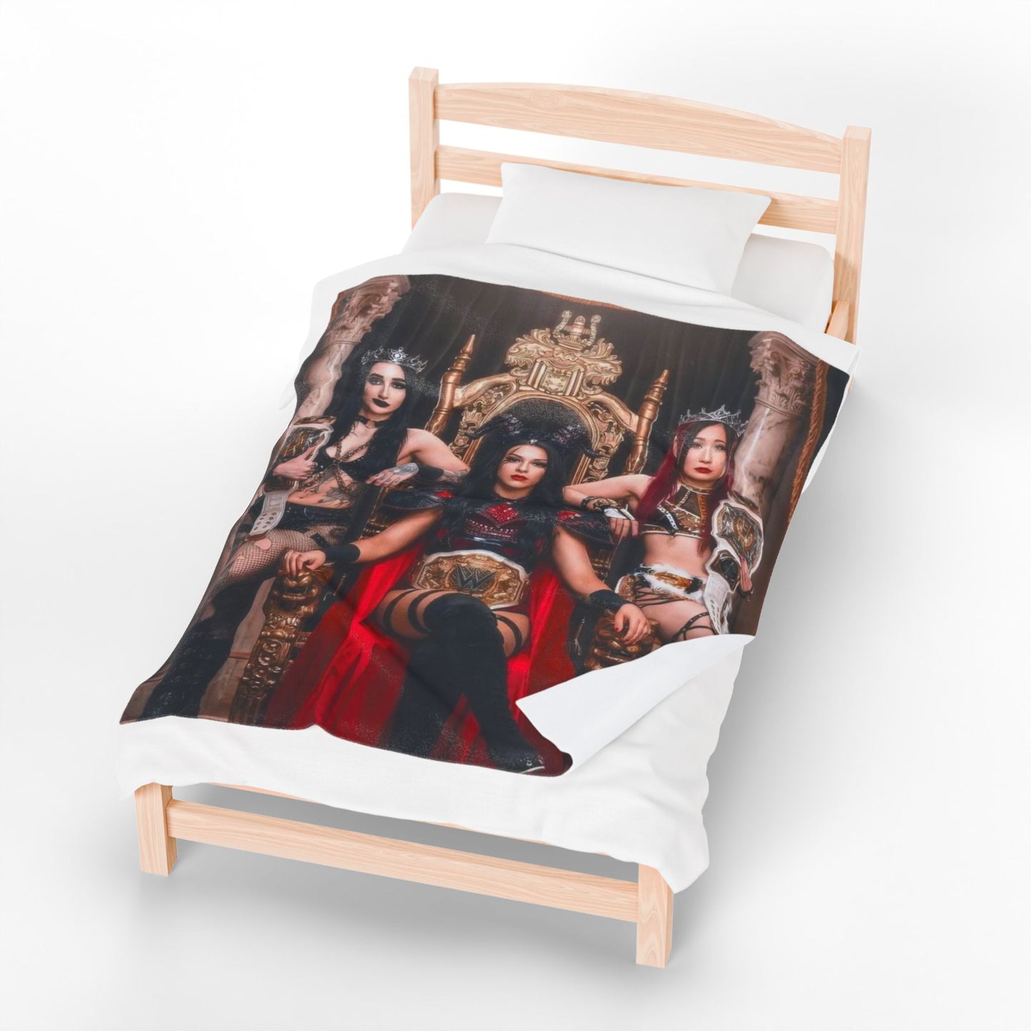 Royal Queens of the WWE Velvet Plush Blanket