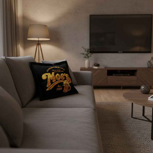 Moe's Bar Simpsons Pillow Case