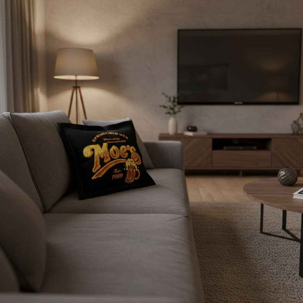 Moe's Bar Simpsons Pillow Case