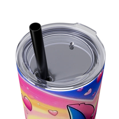 Skinny Tumbler - Stitch and Angel Love Design