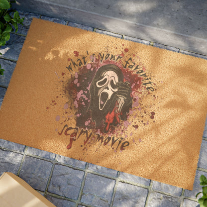 'You’re Favorite Scary Movie' Ghostface Welcome Mat