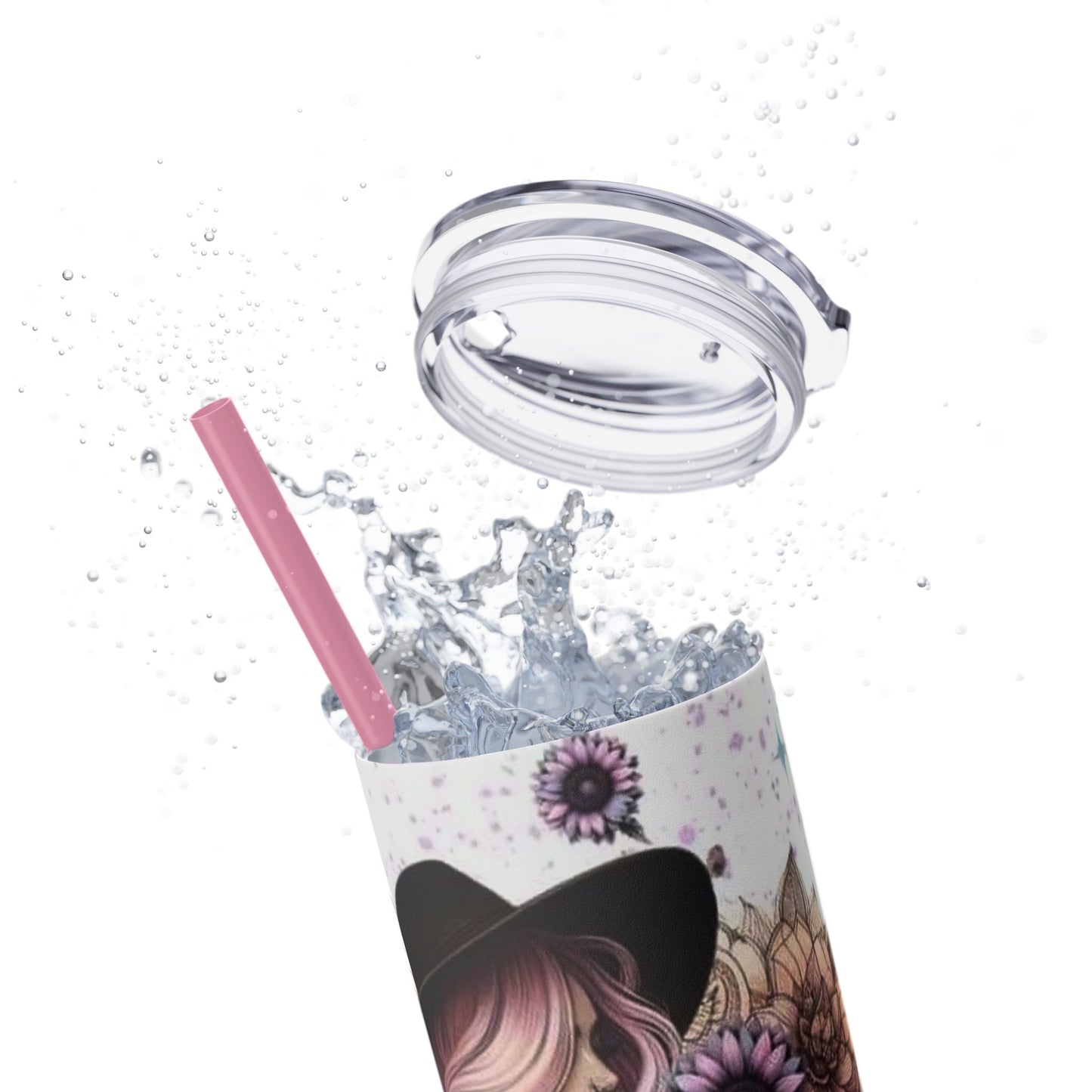 She Overcame Inspirational Skinny Tumbler