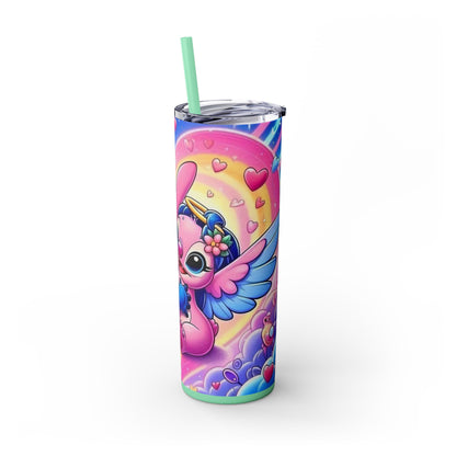 Skinny Tumbler - Stitch and Angel Love Design - House of O & A