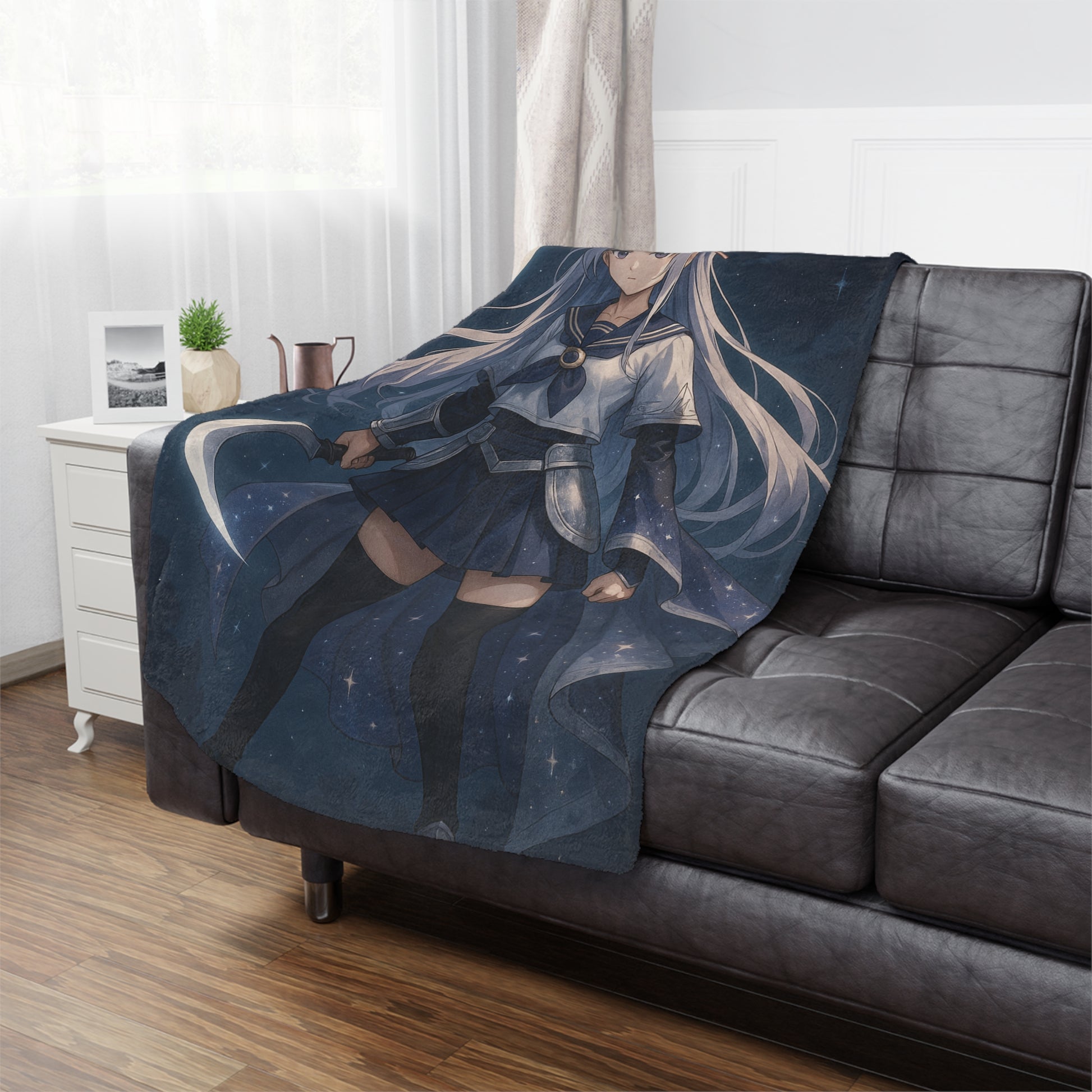 Moonlight Guardian Mink Blanket – Featuring Aiko Tsukino - House of O & A
