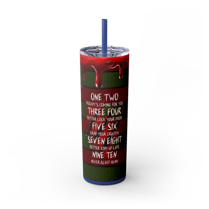 🔥 Freddy Krueger Skinny Tumbler – A Nightmare You’ll Love 🔥 - House of O & A