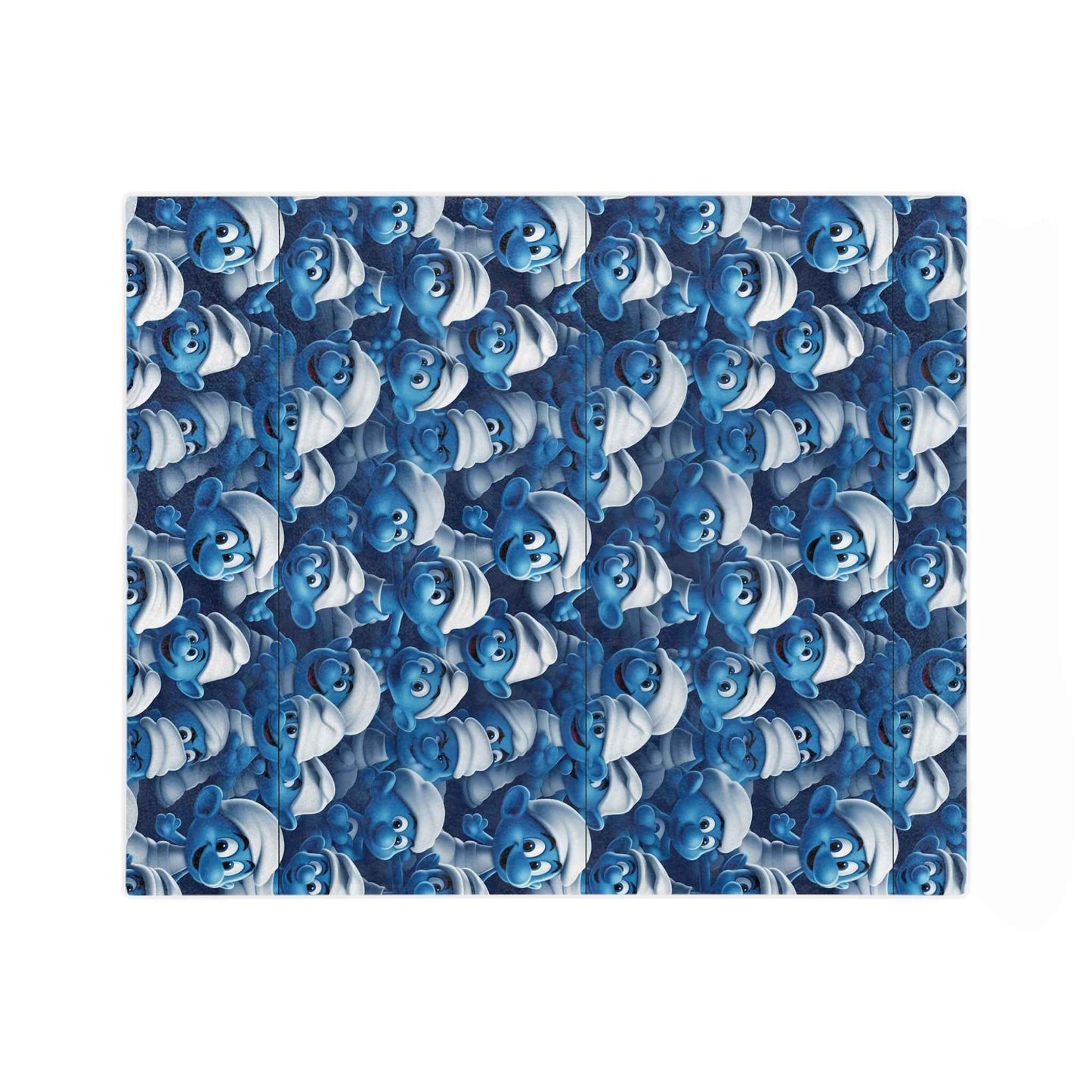 the Smurfs - Patterned Velveteen Minky Blanket