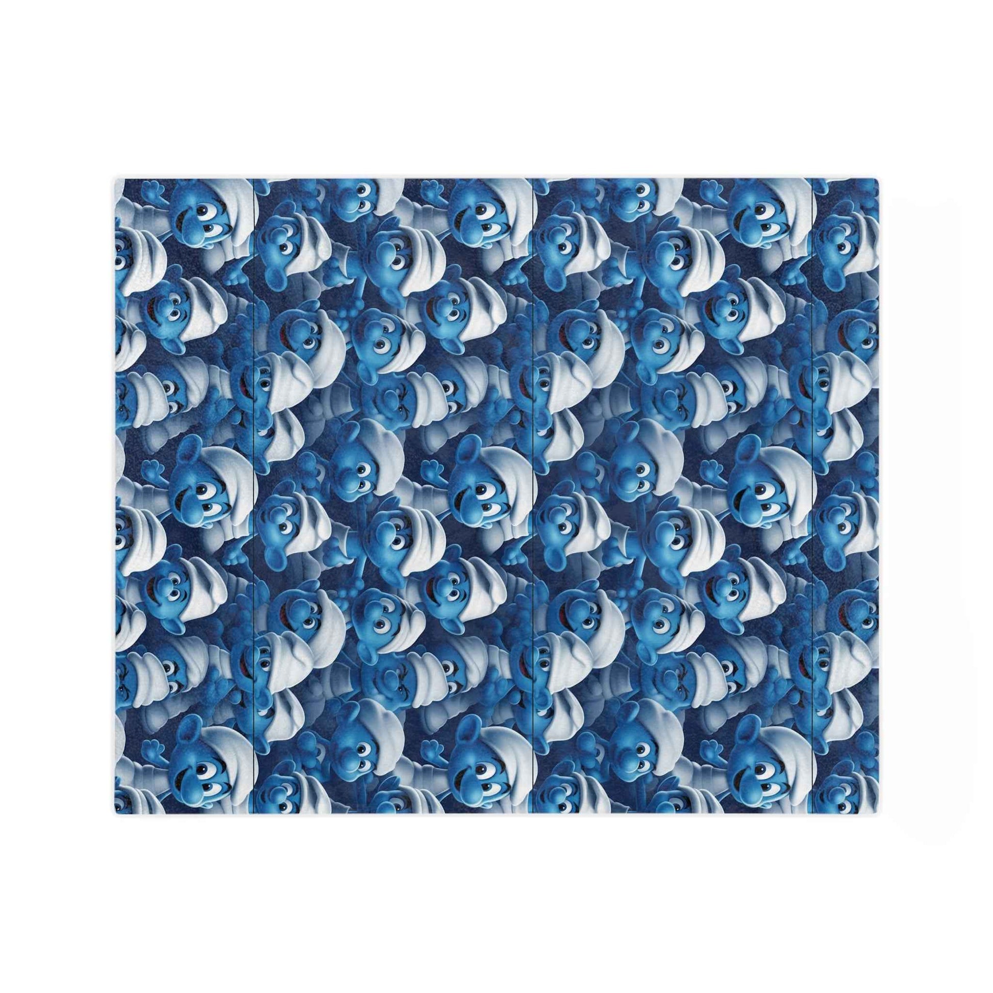 the Smurfs - Patterned Velveteen Minky Blanket