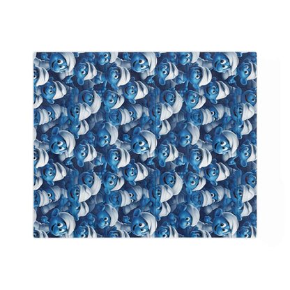the Smurfs - Patterned Velveteen Minky Blanket