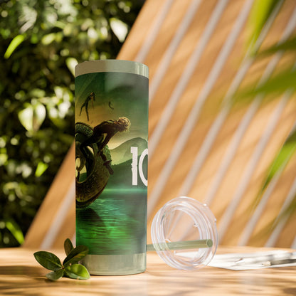 "The 100" Stainless Steel Tumbler - Green