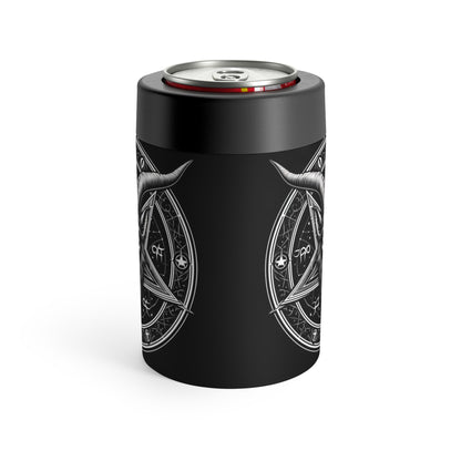 Soporte para latas de cabra pentagrama – Enfriador de bebidas gótico aislado