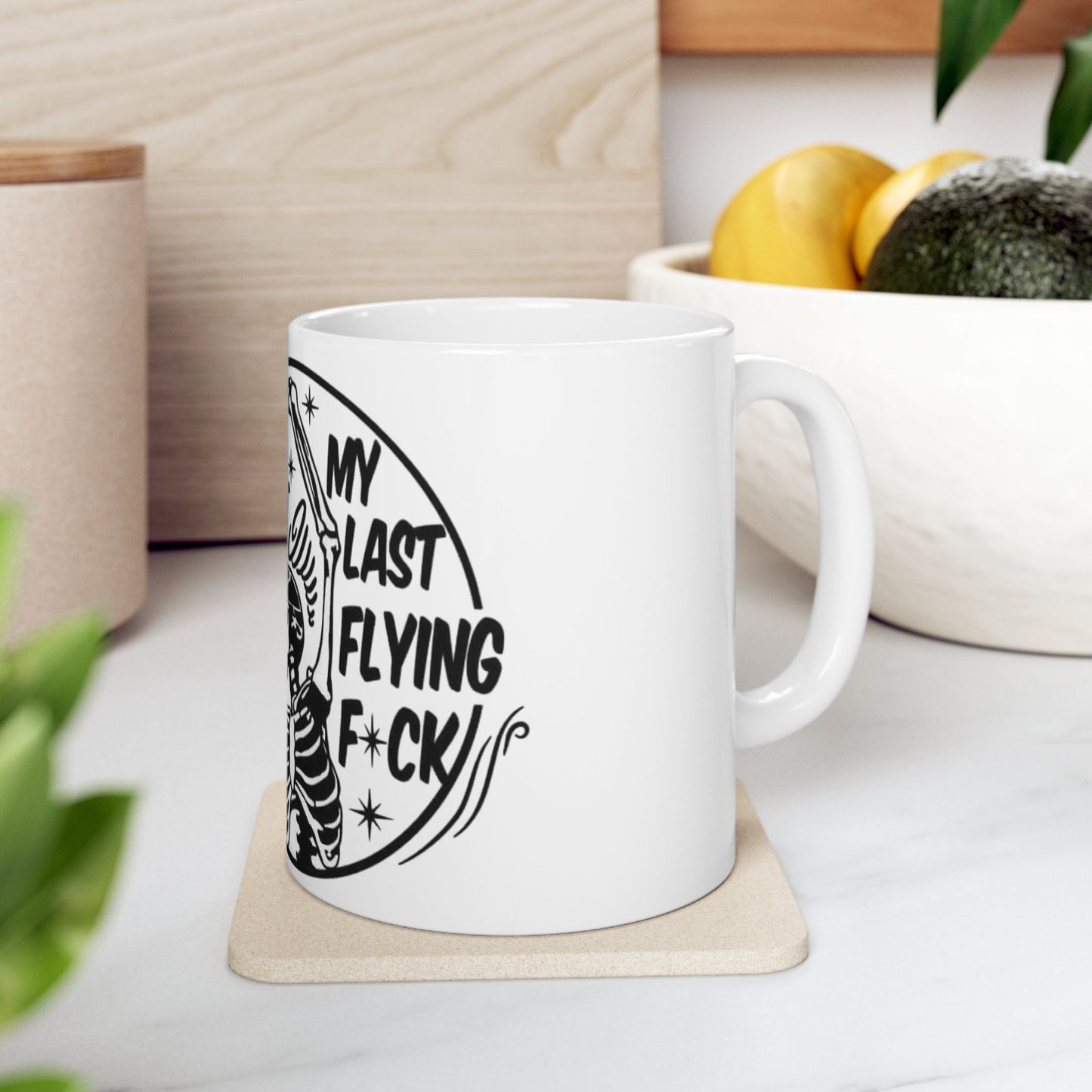 Copy of Skeleton 'There It Goes' Funny Gothic Ceramic Mug (11oz & 15oz)