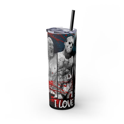 I Love Bad Boys Skinny Tumbler
