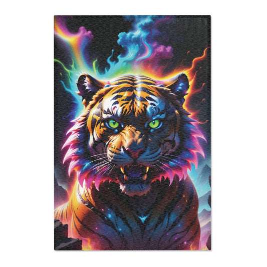 Growling Rainbow Tiger - Area Rug - House of O & A
