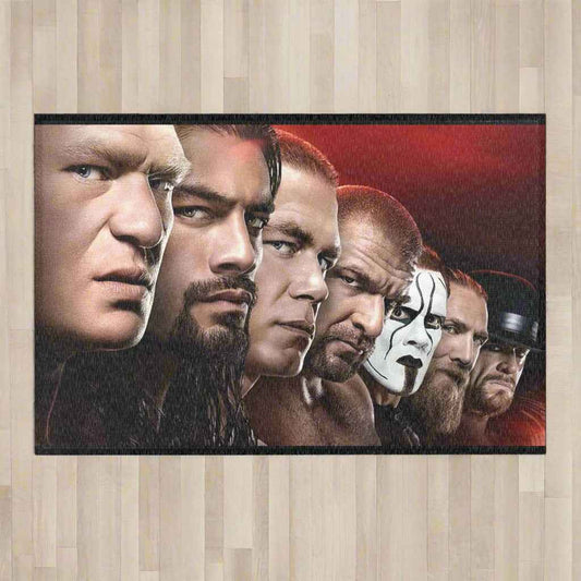 WWE Red Area Rug