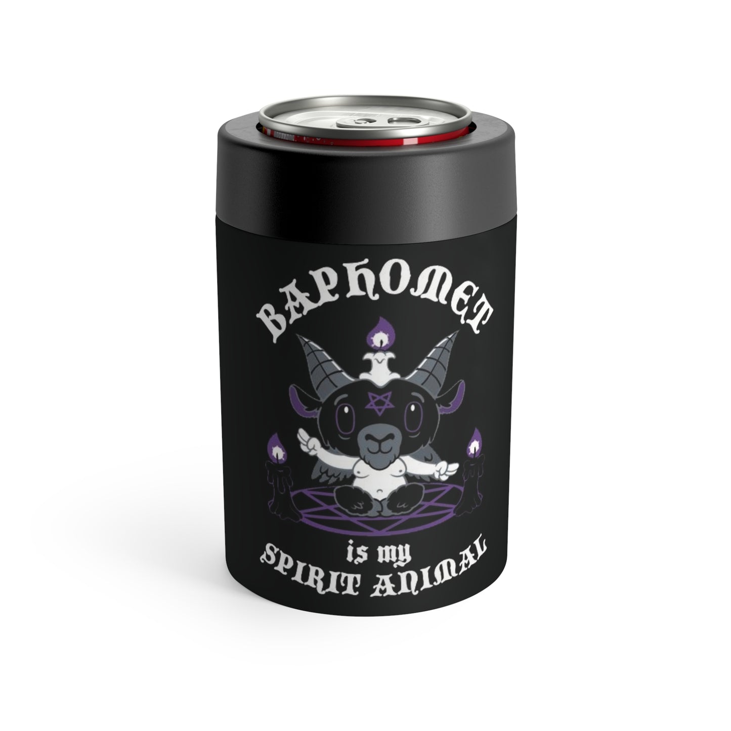 Spiritual Skull Can Cooler — Gothic Beverage Can Holder