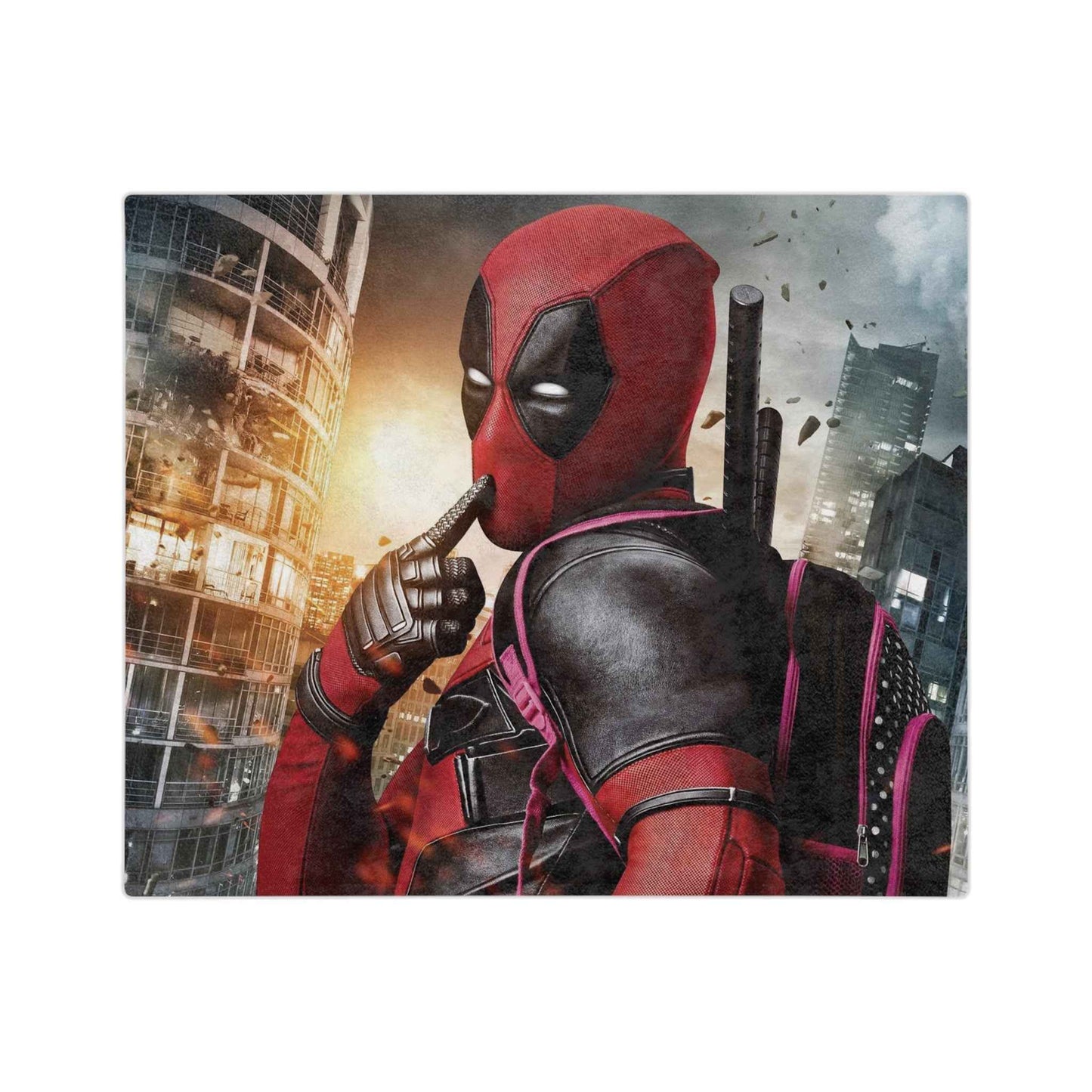 Cheeky Deadpool - Velveteen Minky Blanket