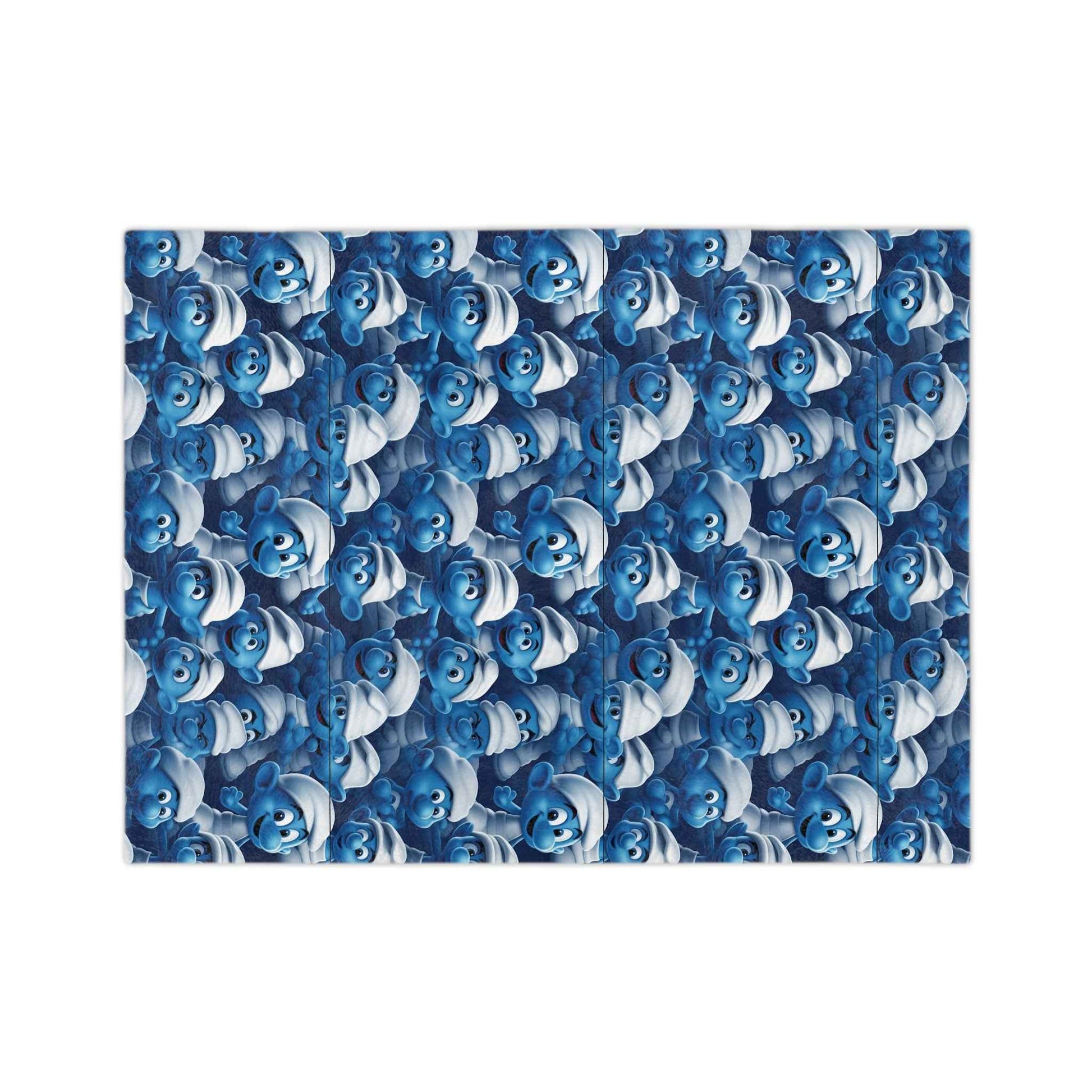 the Smurfs - Patterned Velveteen Minky Blanket