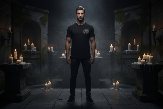 Gothic Goat Head Pentagram T-Shirt